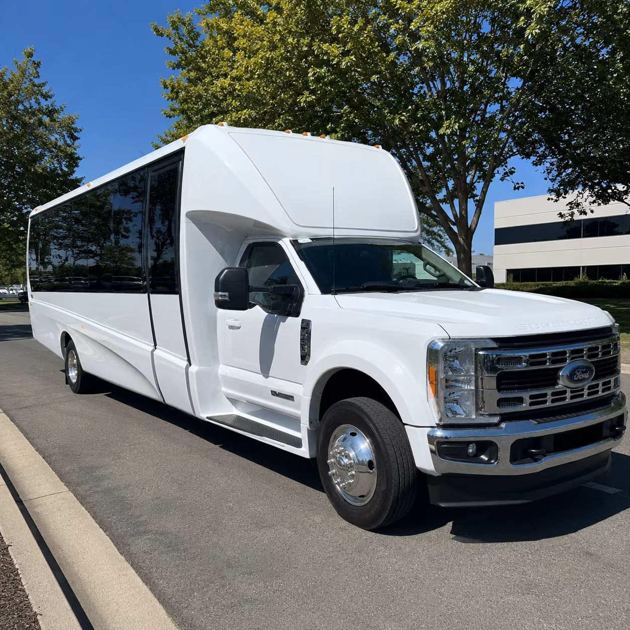 Akron Airport Shuttle & Transportation party bus exterior