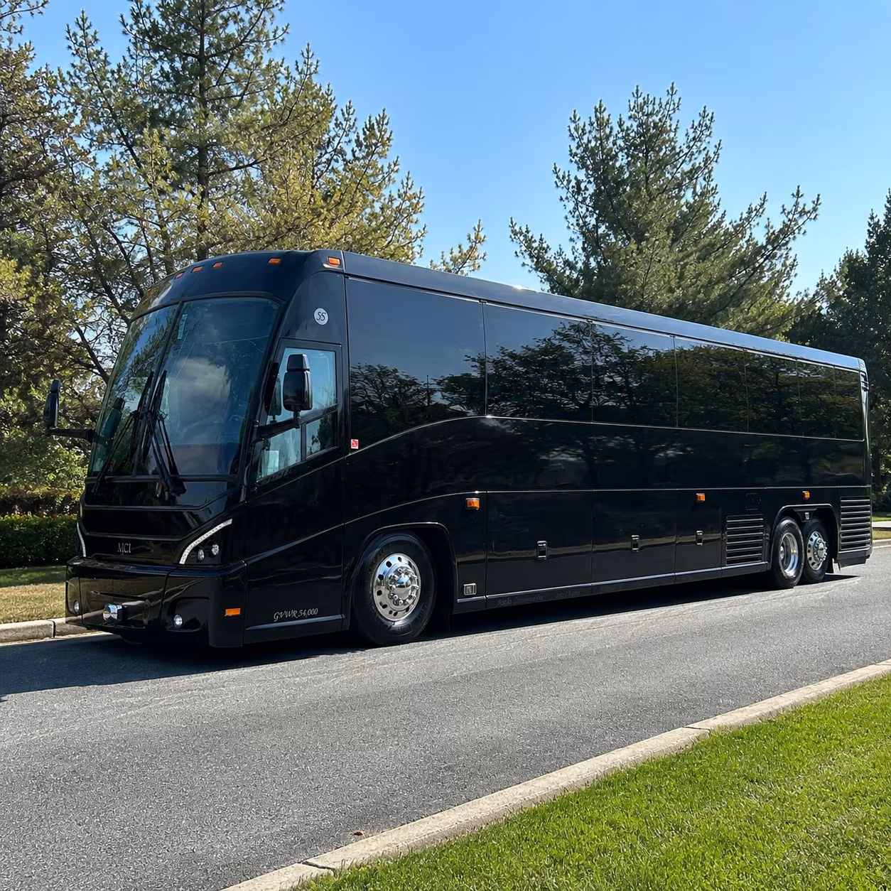 Akron Airport Shuttle & Transportation party bus interior
