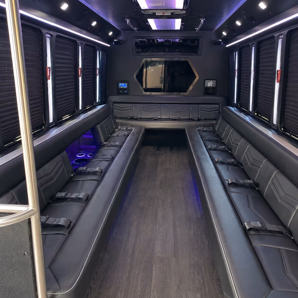 Akron Bachelor & Bachelorette Transportation onboard seating