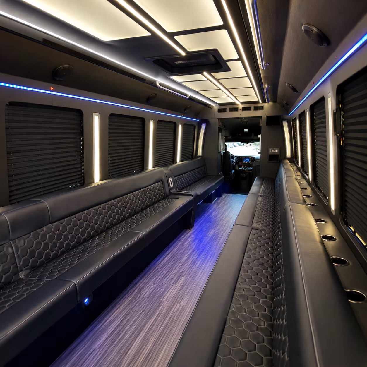 Akron Birthday, Sweet 16, & Quinceañera Transportation party bus exterior
