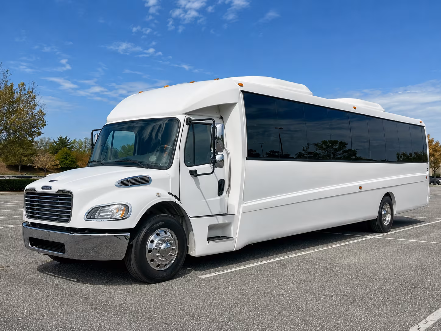 Akron Concert & Music Festival Transportation party bus exterior