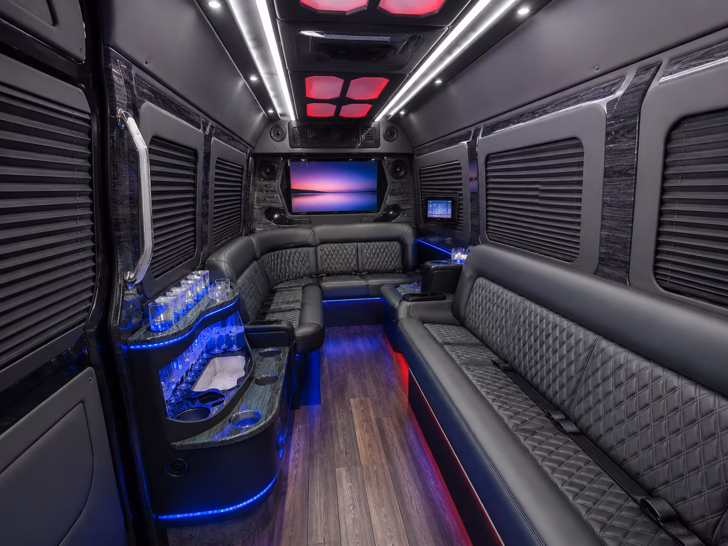 Akron Corporate Transportation party bus exterior