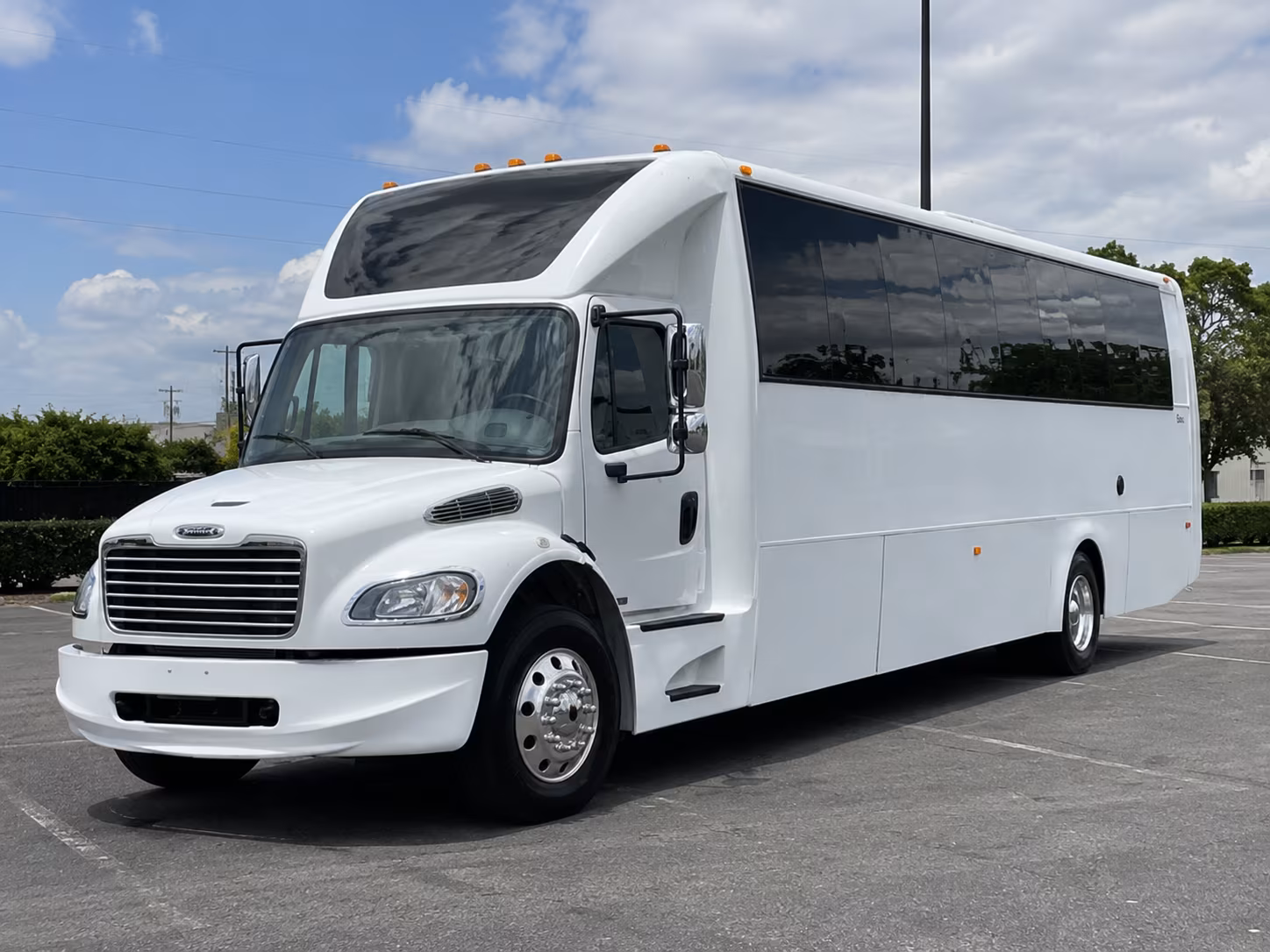 Akron Private Event Transportation party bus exterior