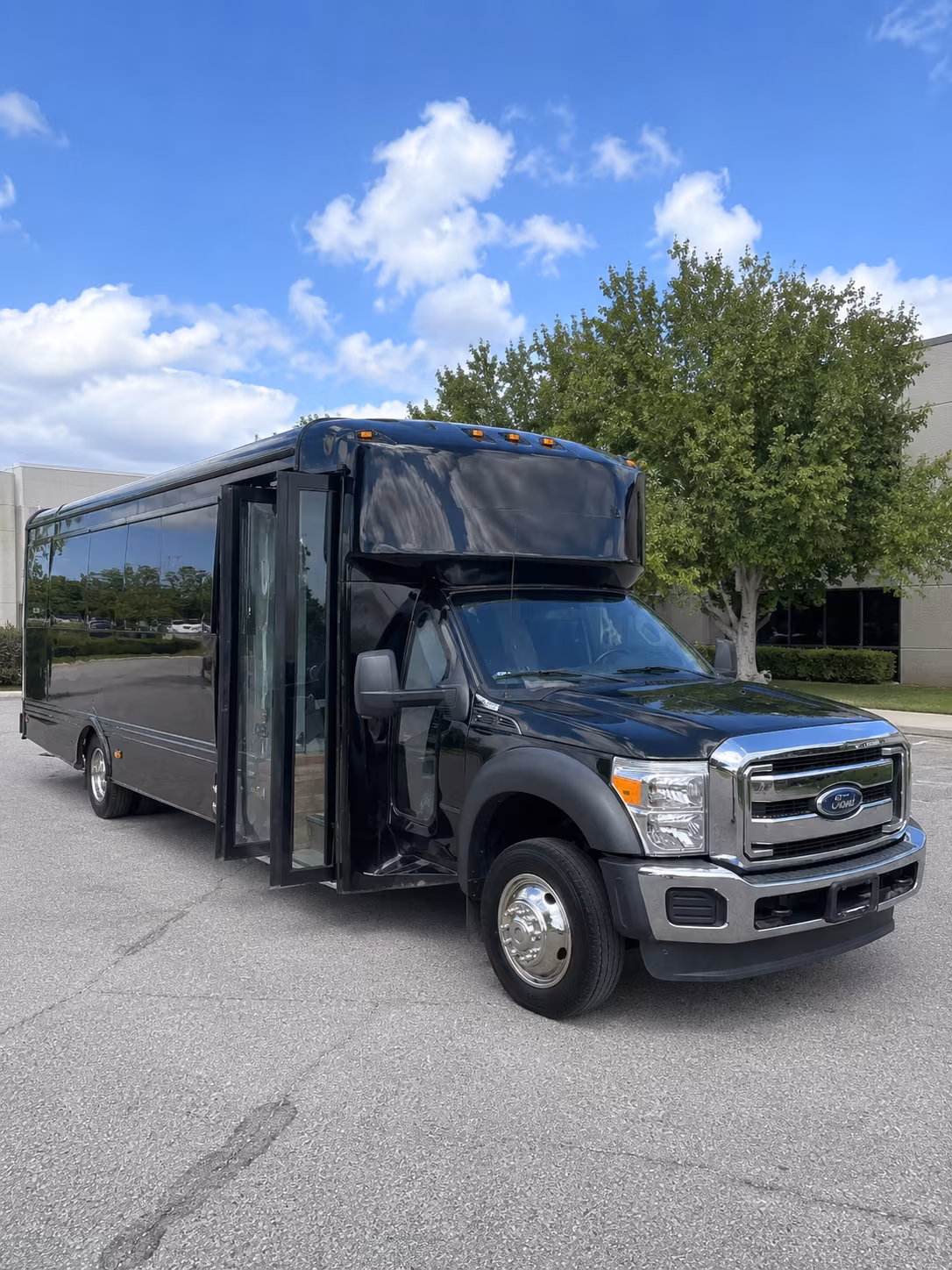 Akron Private Event Transportation party bus exterior