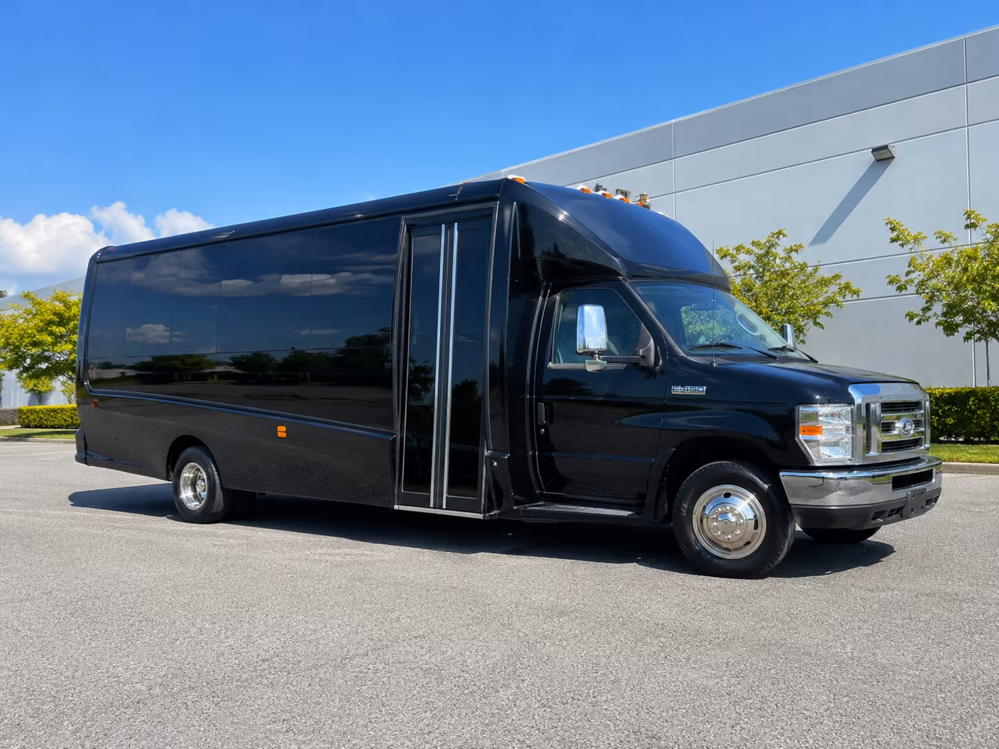 Akron Prom & Homecoming Transportation party bus exterior