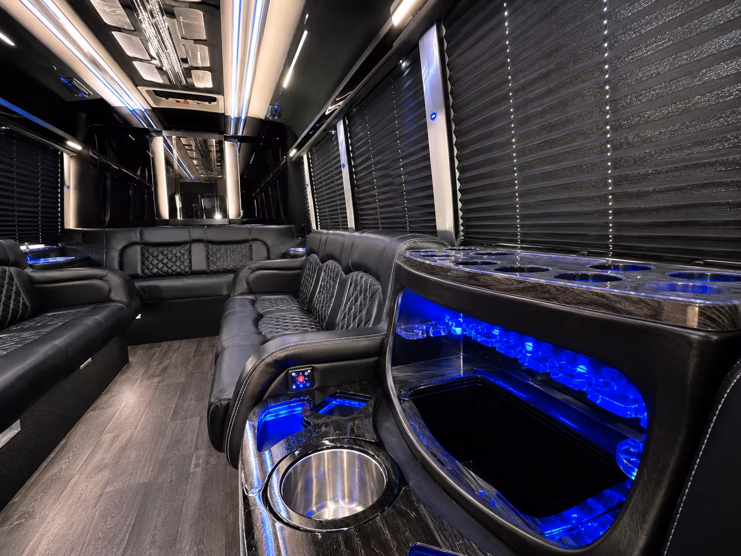 Akron Prom & Homecoming Transportation party bus exterior
