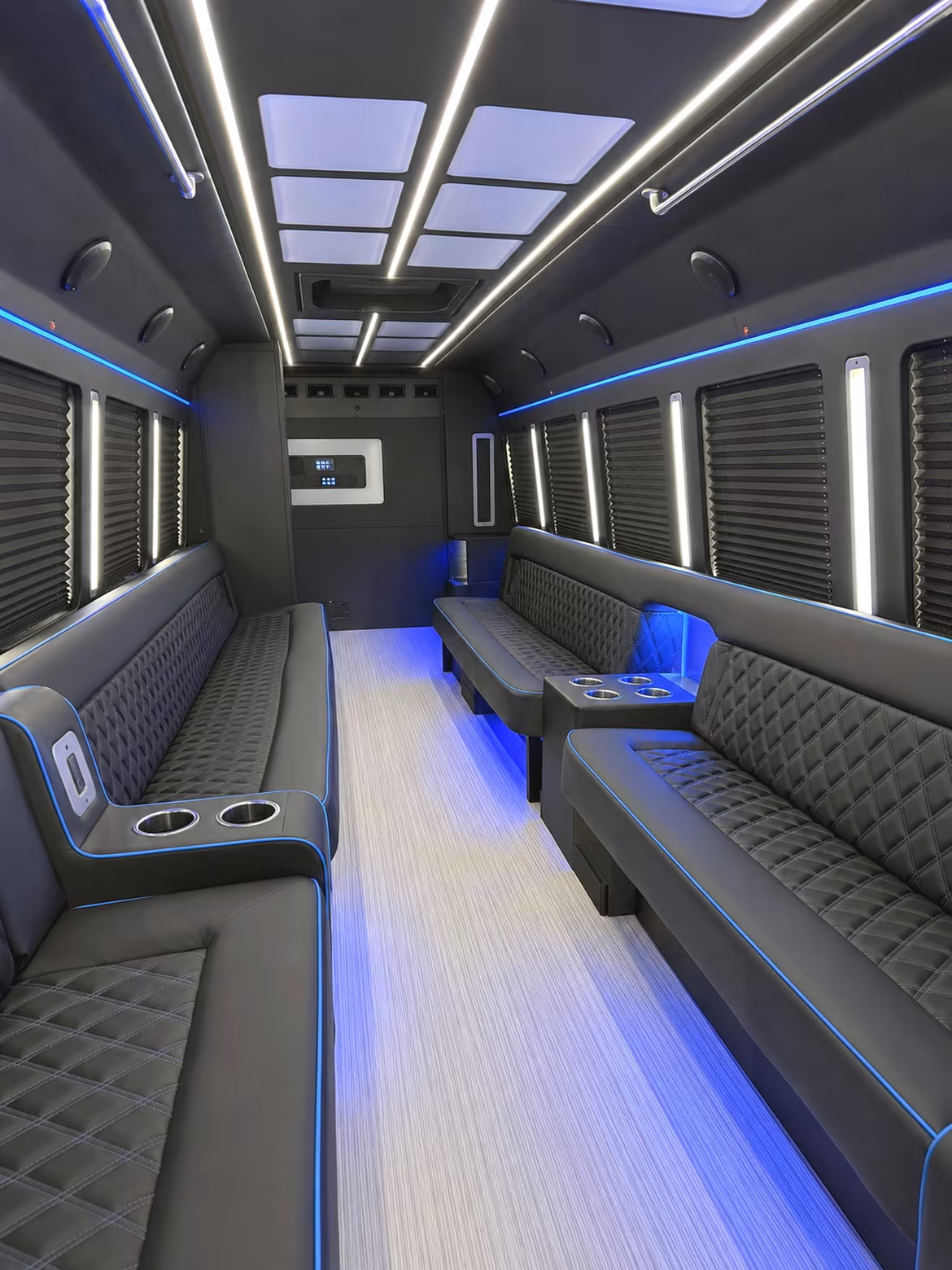 Akron Prom & Homecoming Transportation party bus interior