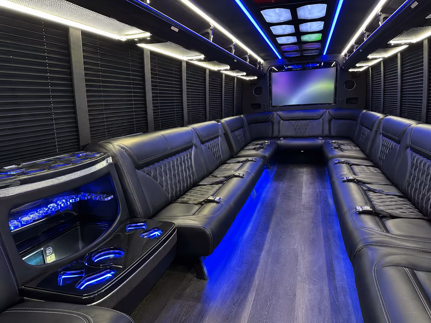 Akron Prom & Homecoming Transportation party bus exterior