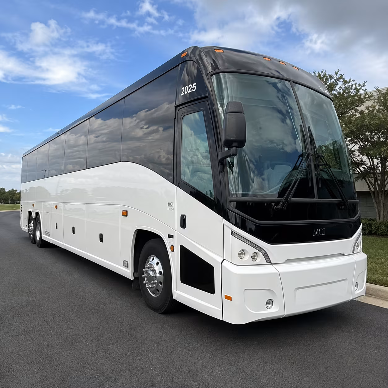 Akron School Event Transportation party bus exterior