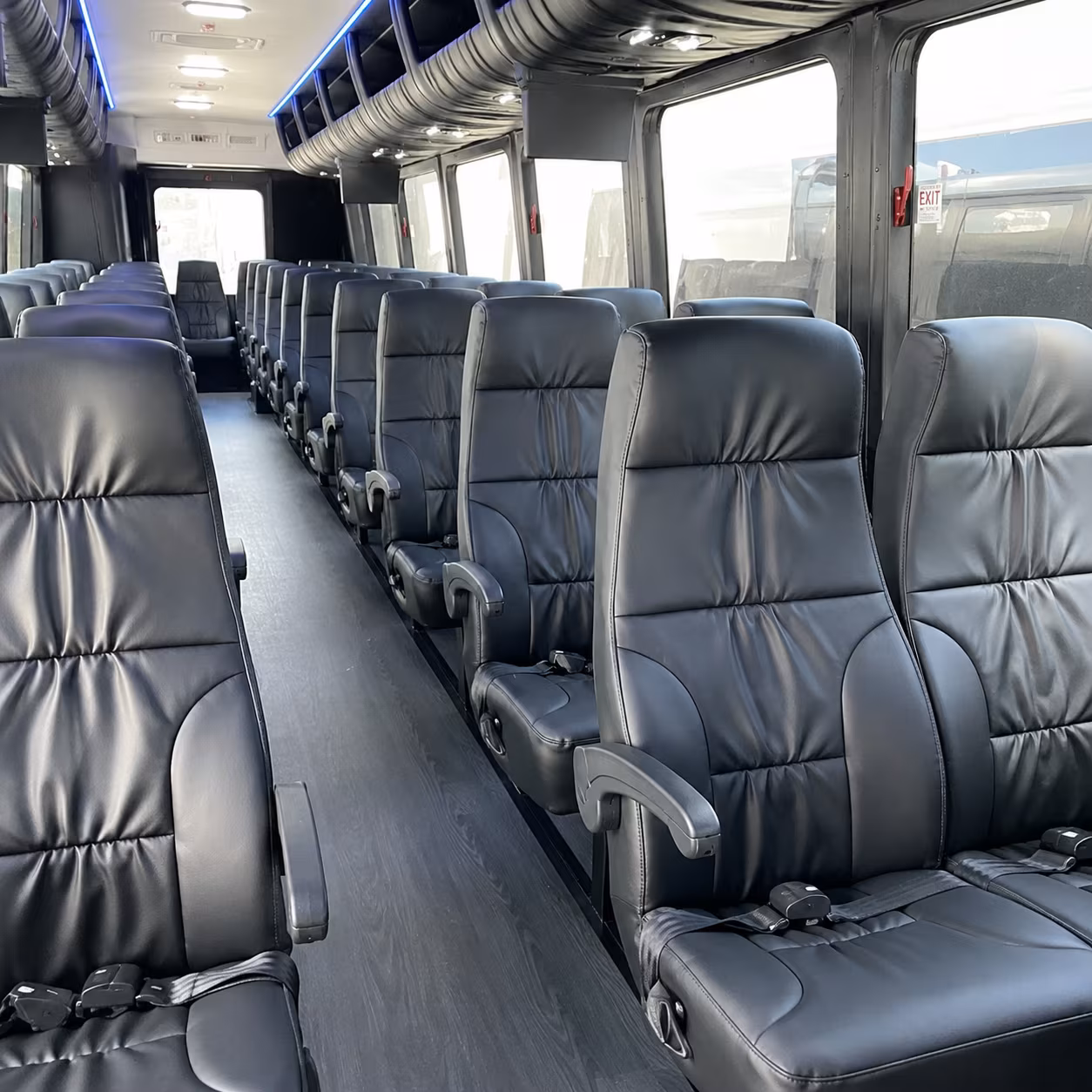 Akron School Event Transportation party bus exterior
