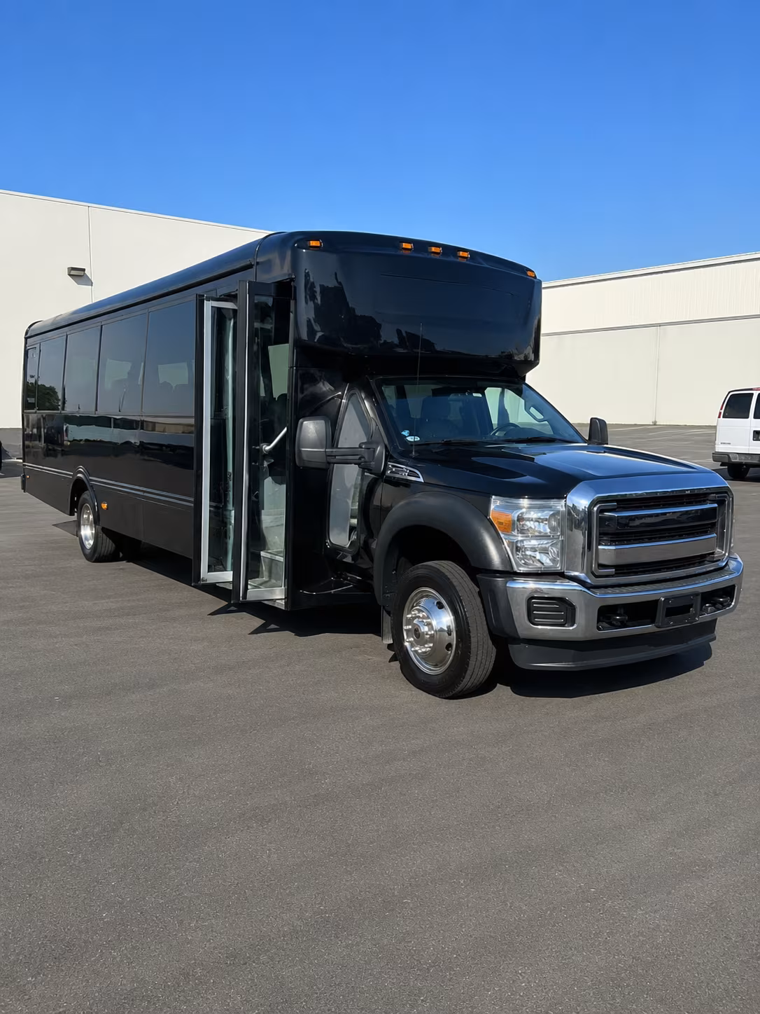 Akron Sporting Event Transportation party bus exterior