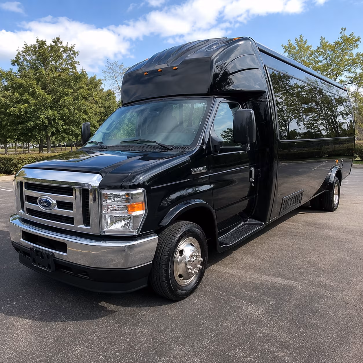 Akron Sporting Event Transportation party bus interior