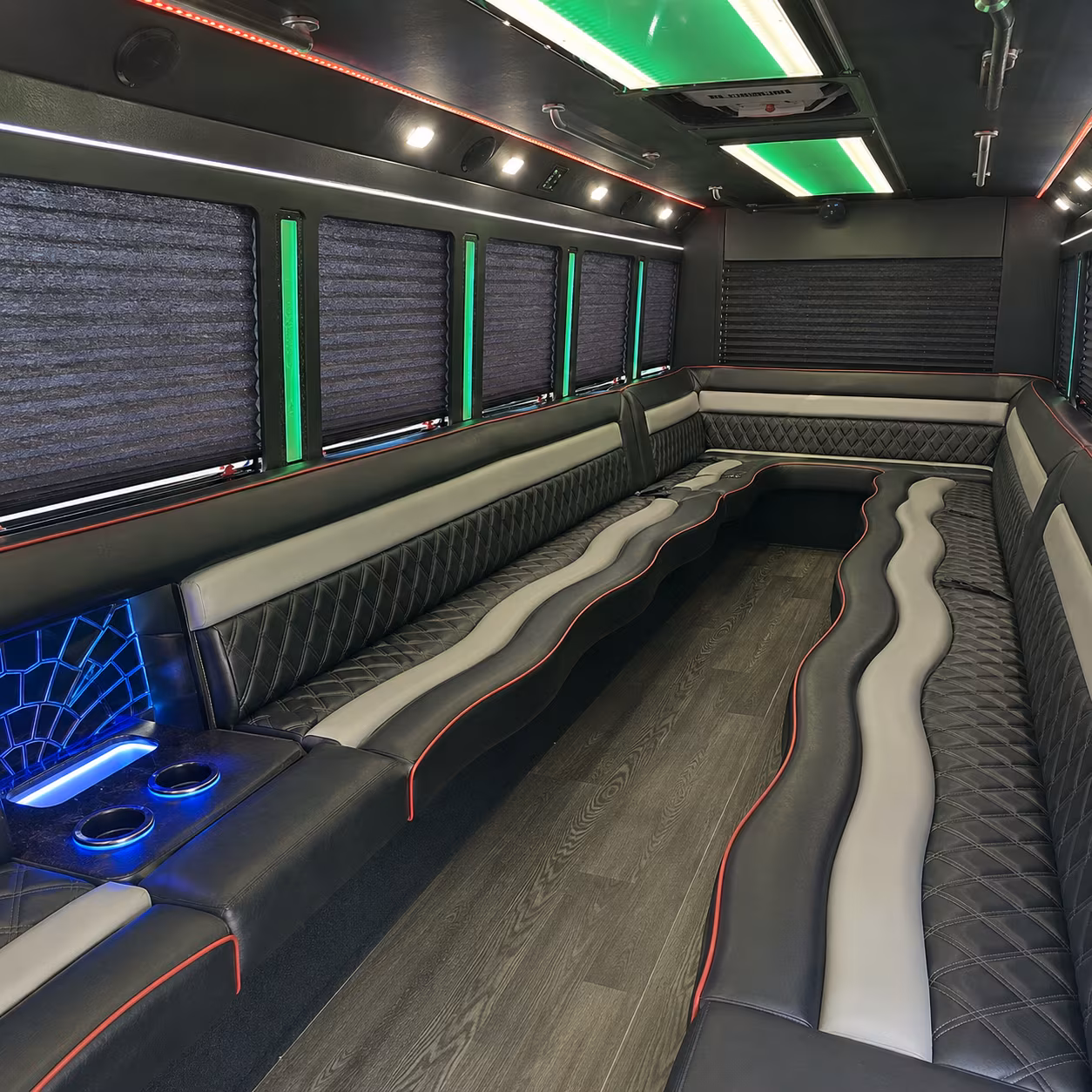 Akron Wedding Transportation party bus exterior