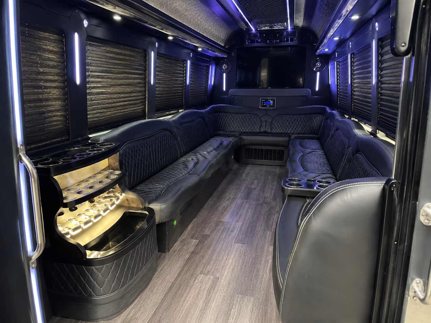 Akron Wedding Transportation party bus exterior